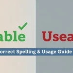 Usable or Useable