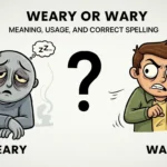 Weary or Wary