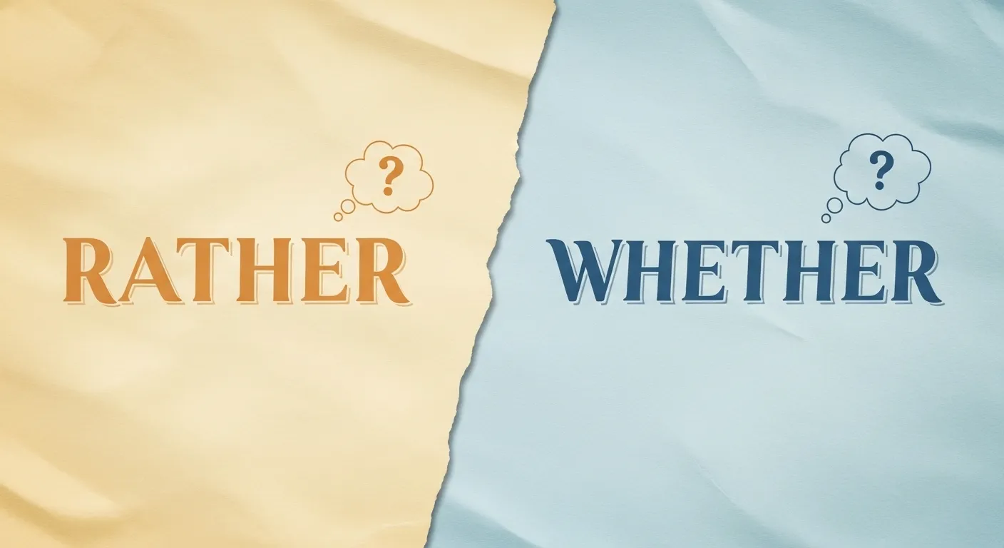 Rather or Whether
