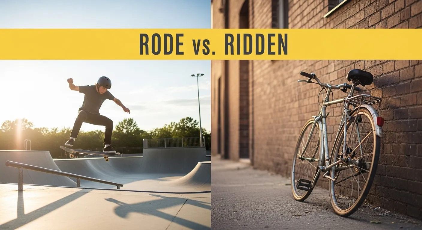 Rode vs Ridden