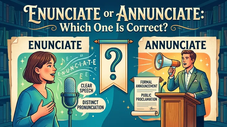 Enunciate or Annunciate