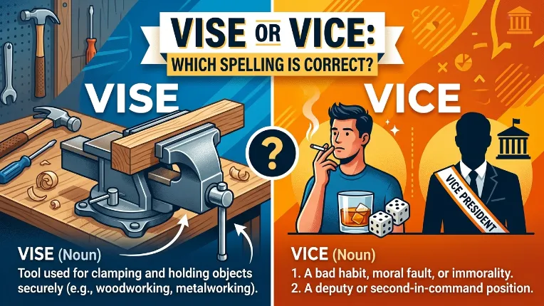 Vise or Vice