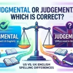 Judgmental or Judgemental