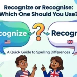 Recognize or Recognise