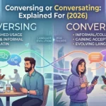 Conversing or Conversating