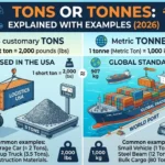 tons or tonnes
