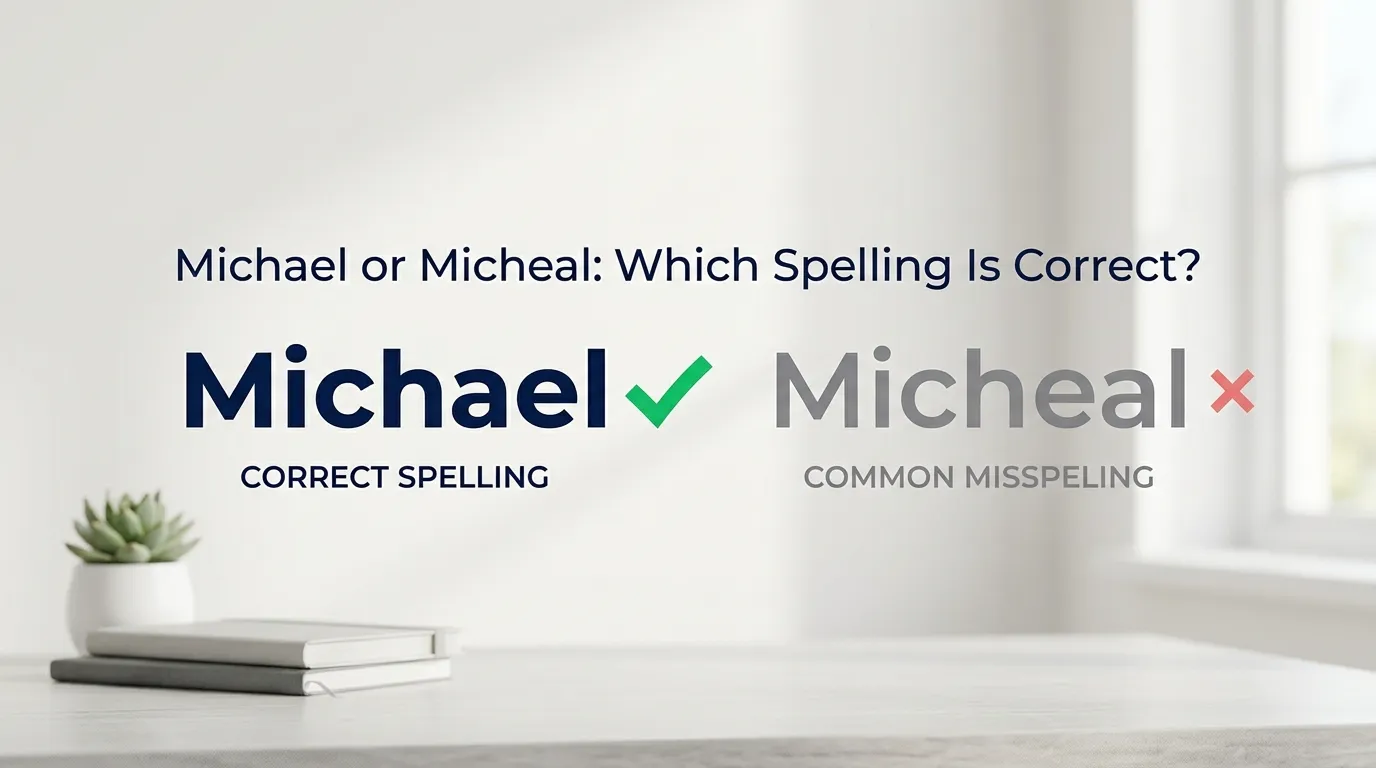 Micheal or Michael