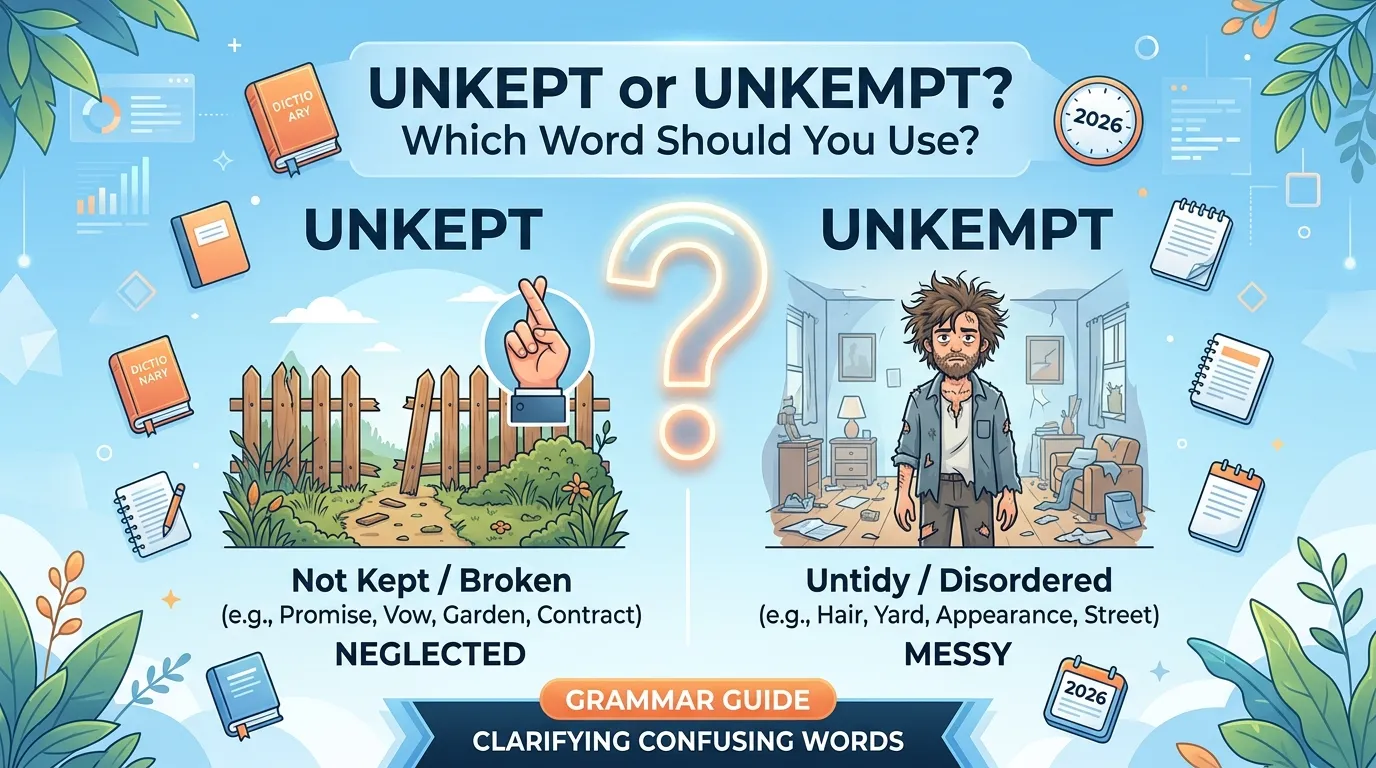 Unkept or Unkempt