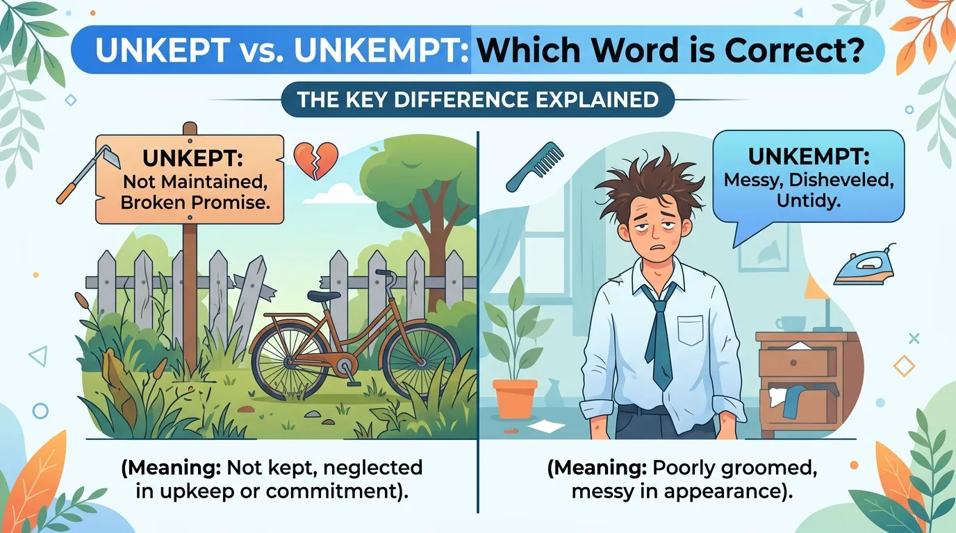 Unkept or Unkempt