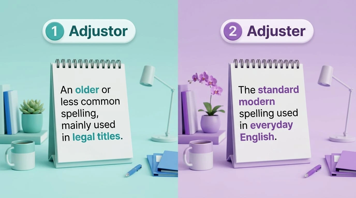 Adjustor or Adjuster