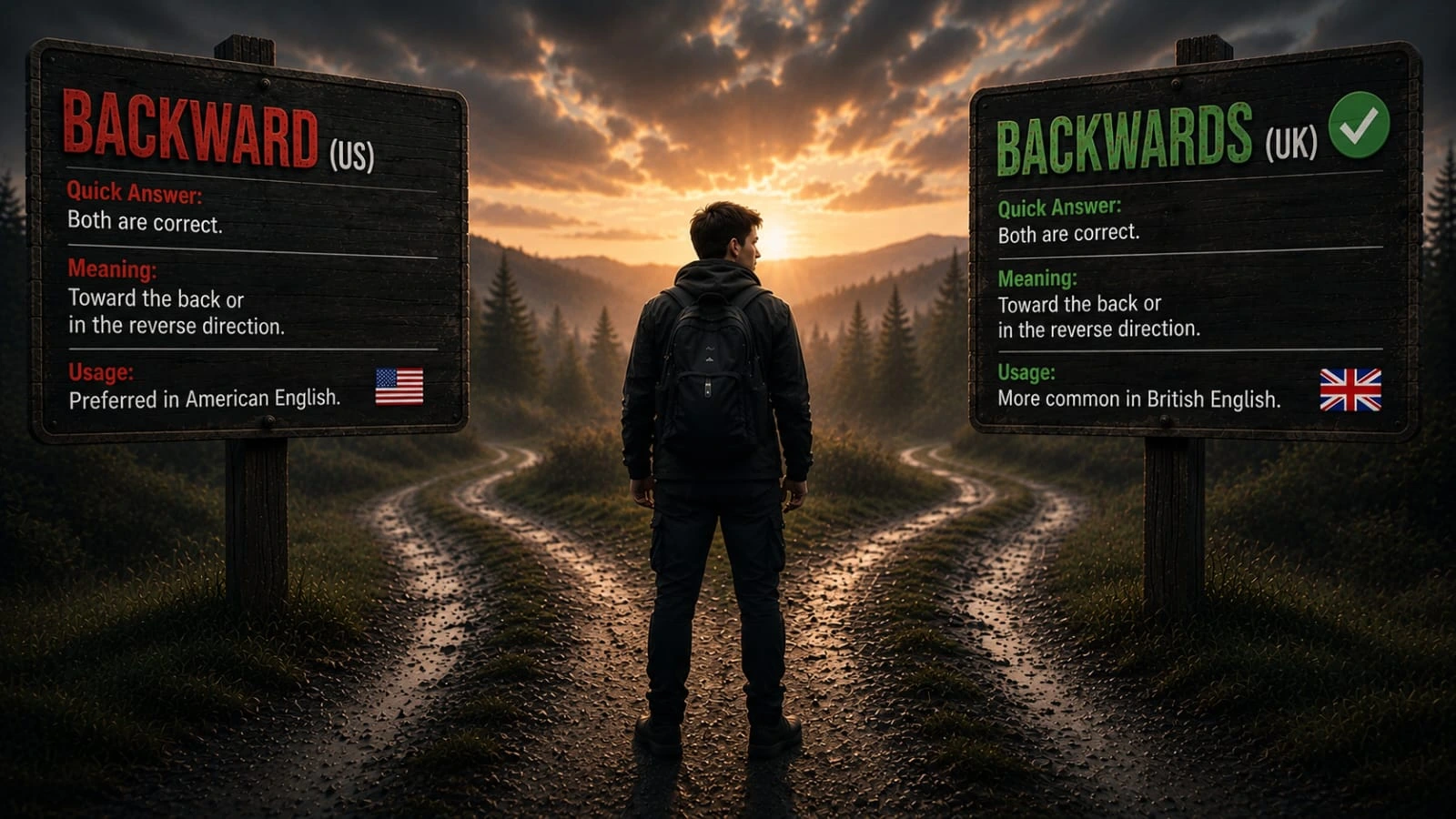 backward or backwards