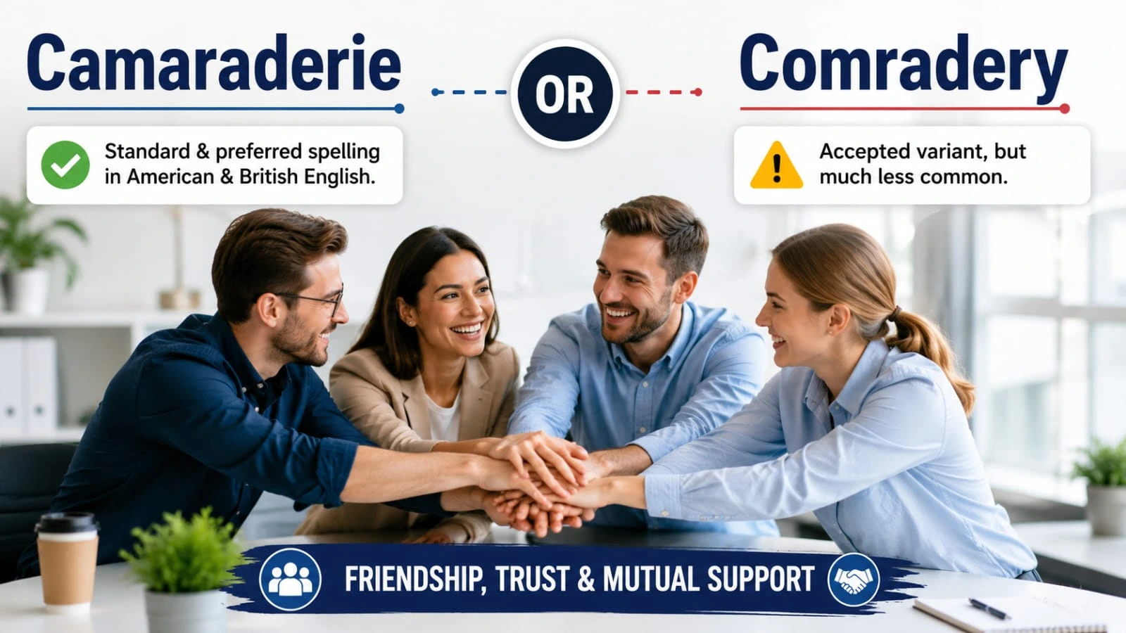 camaraderie or comradery