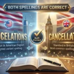cancellations or cancelations