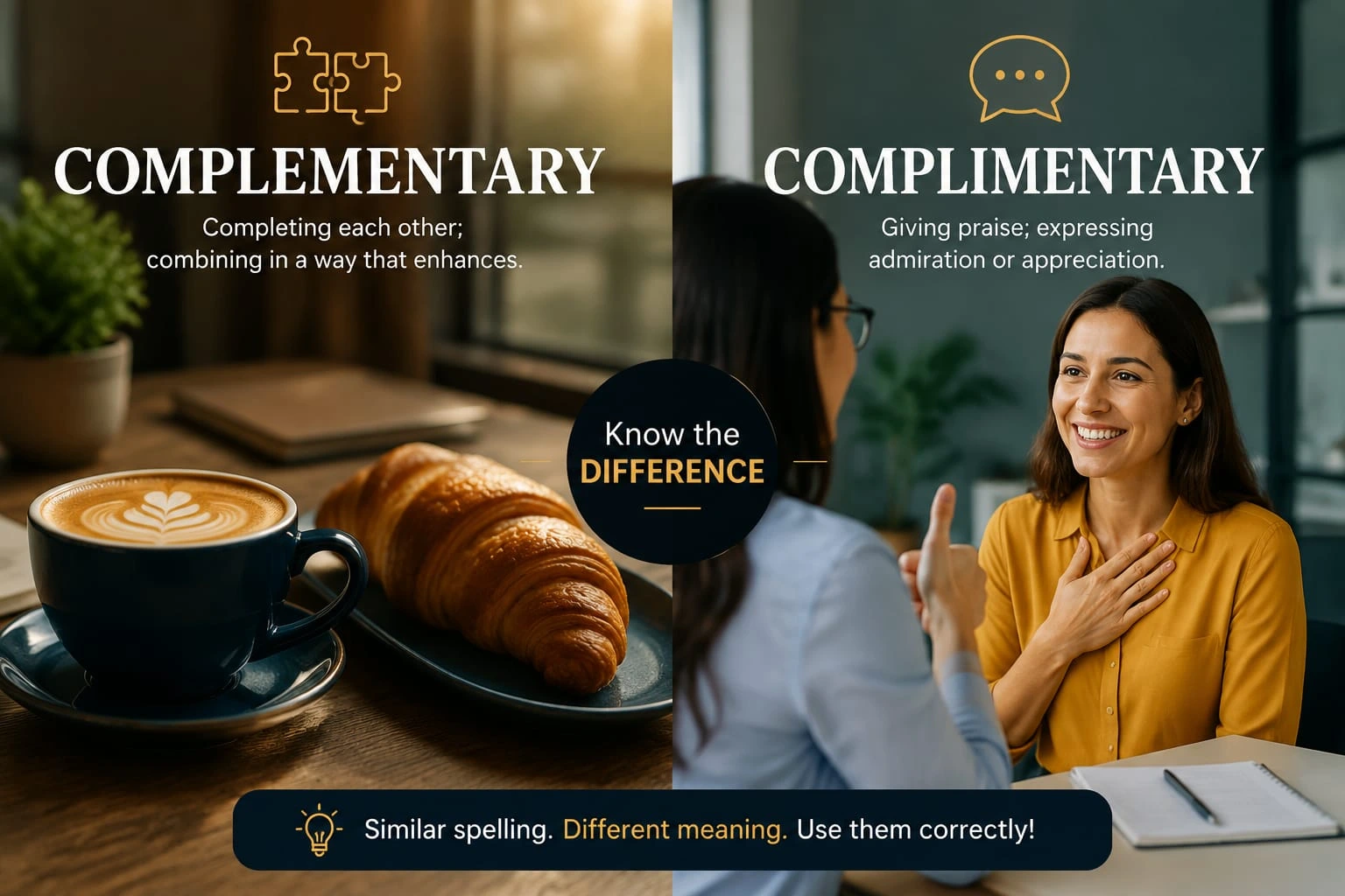 complementary or complimentary