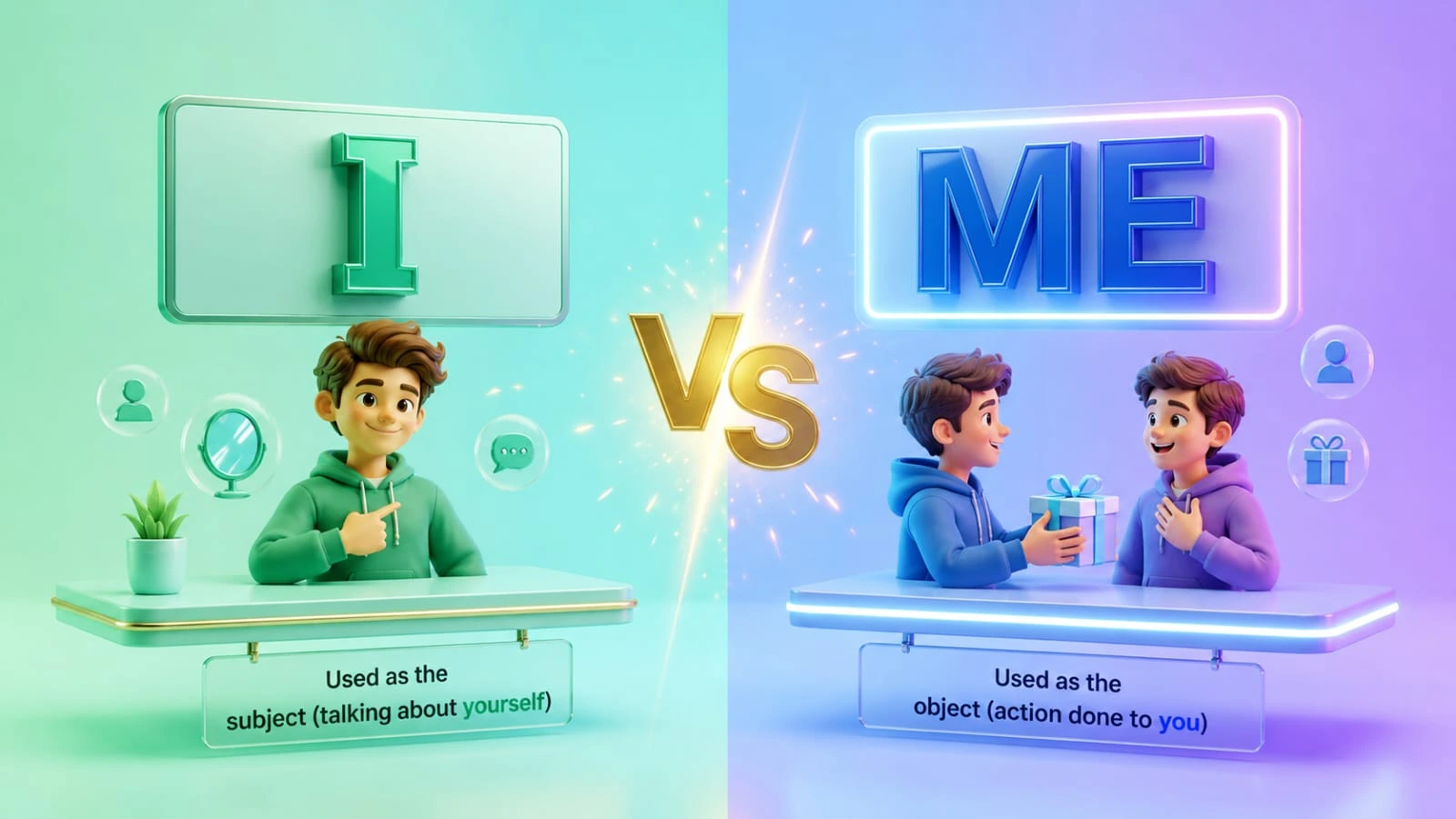 i or me