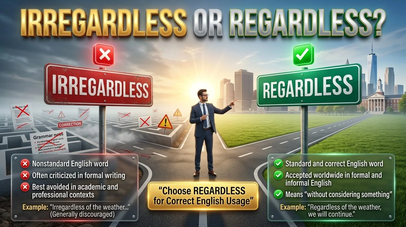 Irregardless or Regardless