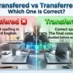 transfered or transferred