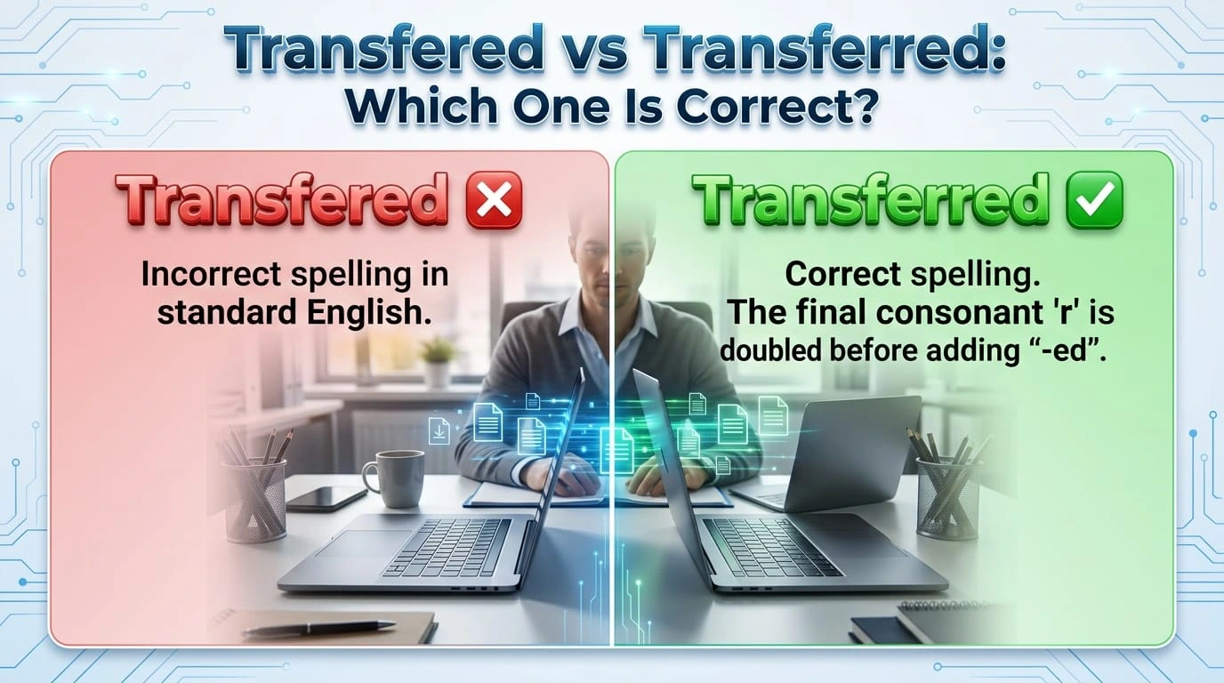 transfered or transferred